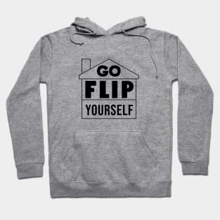 GO FLIP YOURSELF (black) Hoodie